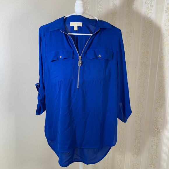 Michael Kors Blue Blouse size S - Picture 1 of 7